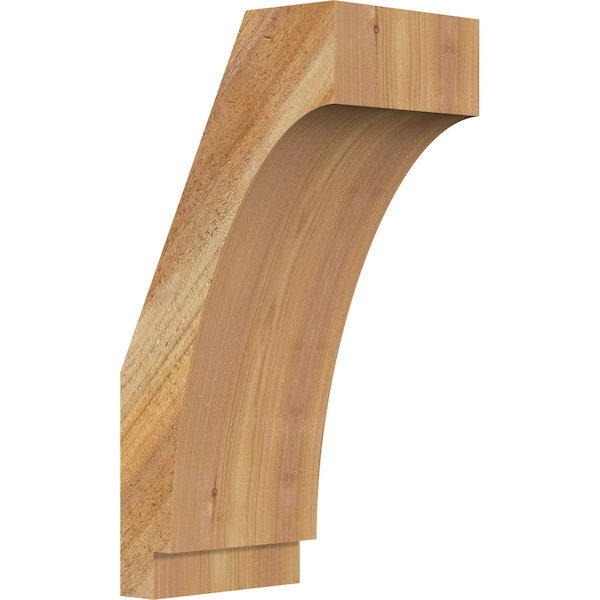 Ekena Millwork 6"W x 8"D x 16"H Imperial Rough Sawn Knee Brace, Western Red Cedar BRC06X08X16IMP00RWR - main